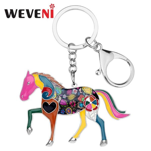 weveni enamel shine horse key chain for women handbag charm key ring man car keychain 2020 new jewelry accessories, Silver
weveni enamel shine horse key chain for women handbag charm key ring man car keychain 2020 new jewelry accessories, Silver