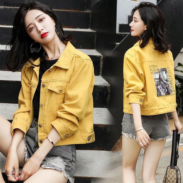 2020 spring white casual women's denim jacket spring and autumn short loose coat female fashion wild women's clothing, Black;brown
2020 spring white casual women's denim jacket spring and autumn short loose coat female fashion wild women's clothing, Black;brown