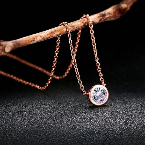 classic rose gold color chain necklaces for women & girls beautiful round austrian crystal necklace dwn388, Silver
classic rose gold color chain necklaces for women & girls beautiful round austrian crystal necklace dwn388, Silver
