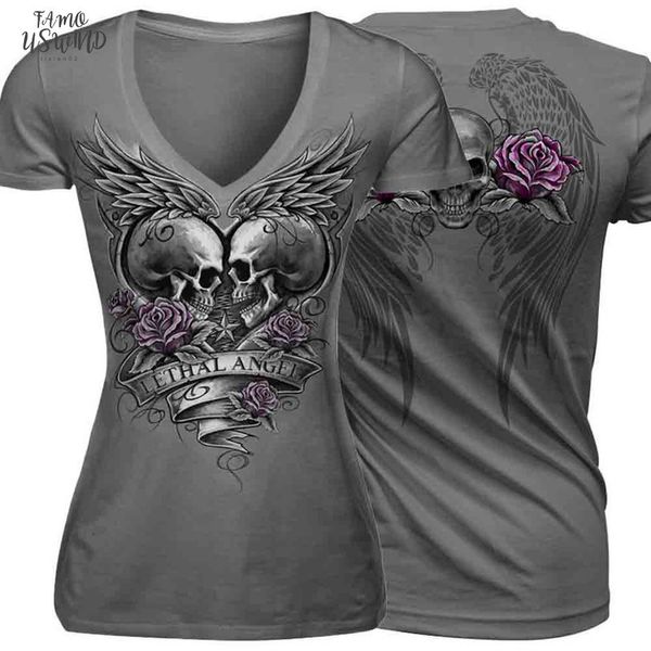 women punk short style short sleeves skull print gothic cotton t shirt dark summer clothes 2020 new fashion poleras mujer, White
women punk short style short sleeves skull print gothic cotton t shirt dark summer clothes 2020 new fashion poleras mujer, White