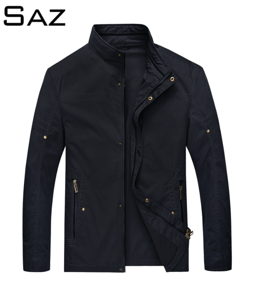 saz men's slim fashion fit lightweight softshell flight bomber jacket coat, Black;brown
saz men's slim fashion fit lightweight softshell flight bomber jacket coat, Black;brown