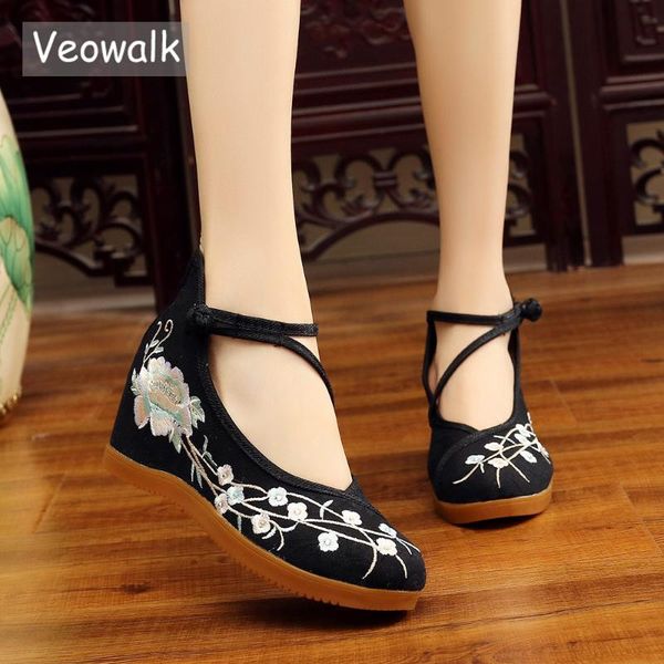 veowalk high end вышитые женщины canvas hidden плоские платформы лодыжки ремни mid top vintage ladies повседневная обувь хлопок комфорт, Black
veowalk high end вышитые женщины canvas hidden плоские платформы лодыжки ремни mid top vintage ladies повседневная обувь хлопок комфорт, Black