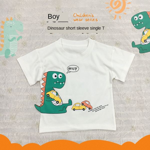 mlek8 dinosaur short sleeve white cartoon children's t-shirt base baby base half sleeve neutral/both men and women casual children', Blue
mlek8 dinosaur short sleeve white cartoon children's t-shirt base baby base half sleeve neutral/both men and women casual children', Blue
