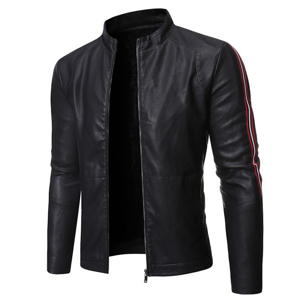 mens leather jacket autumn winter new motorcycle coat stand collar personality men wash leather clothes, Black
mens leather jacket autumn winter new motorcycle coat stand collar personality men wash leather clothes, Black