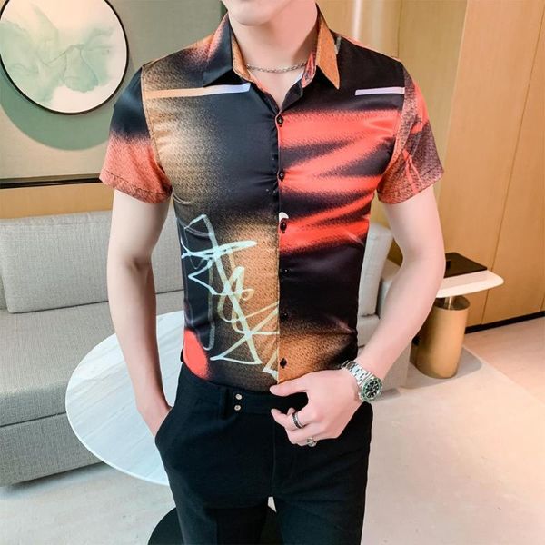 korean men office shirt fashion men clothes 2020 short sleeve print shirts for all match streetwear blouse clothing 4xl, White;black
korean men office shirt fashion men clothes 2020 short sleeve print shirts for all match streetwear blouse clothing 4xl, White;black
