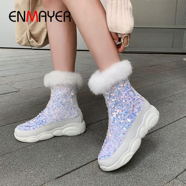 enmayer bling pu zip ankle boots for women round toe med sequined cloth winter white women shoes short plush polka dot shoes, Black
enmayer bling pu zip ankle boots for women round toe med sequined cloth winter white women shoes short plush polka dot shoes, Black