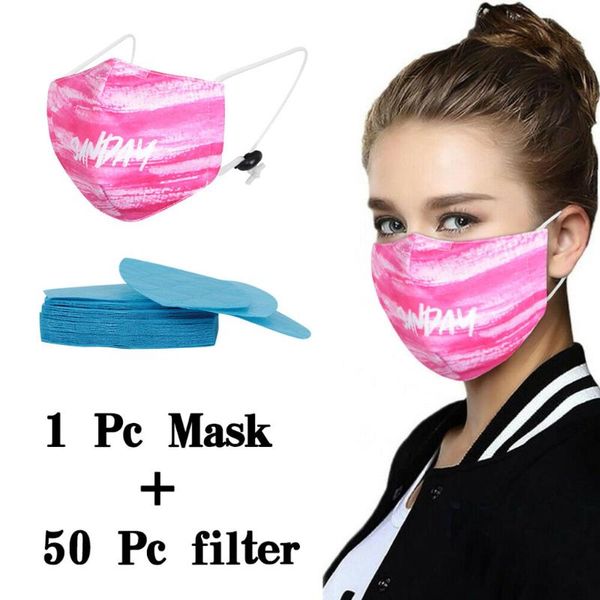 1pcs with 50pcs filter outdoor pink letter print maskking pm2.5 cotton washable and reusable breathable maska bandana, Black
1pcs with 50pcs filter outdoor pink letter print maskking pm2.5 cotton washable and reusable breathable maska bandana, Black