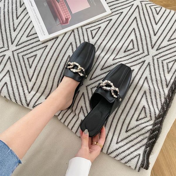 shoes slippers casual low mules for women 2020 cover toe med slides luxury pu basic fabric rome rubber hoof heels fashion, Black
shoes slippers casual low mules for women 2020 cover toe med slides luxury pu basic fabric rome rubber hoof heels fashion, Black