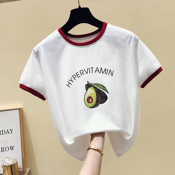 kawaii cartoon avocado short sleeve t-shirt women casual avocado graphic female tee summer women t-shirts, White
kawaii cartoon avocado short sleeve t-shirt women casual avocado graphic female tee summer women t-shirts, White