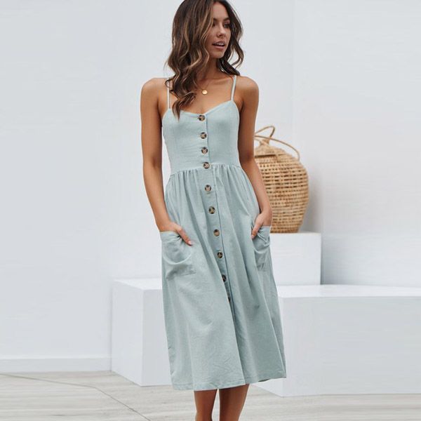 sleeveless backelss summer dresses women 2019leisure fashion party dress boho polka dot striped floral beach midi sundress, Black;gray
sleeveless backelss summer dresses women 2019leisure fashion party dress boho polka dot striped floral beach midi sundress, Black;gray