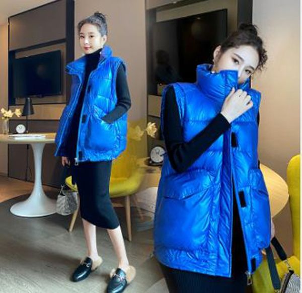 wholesale women's fashion casual bright face autumn and winter wear new cotton vest, Black;white
wholesale women's fashion casual bright face autumn and winter wear new cotton vest, Black;white