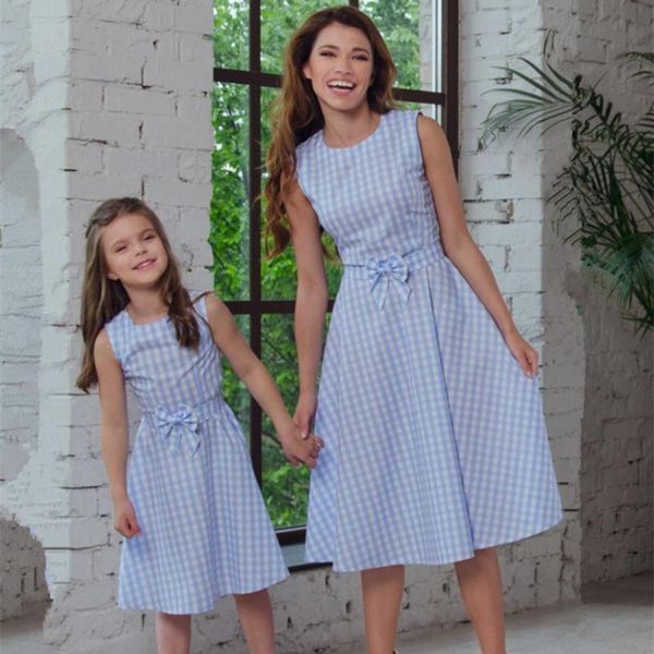 new arrival mother daughter dress parent-child spring autumn girl kids women cotton thin sleeveless plaid print daily dress, Blue
new arrival mother daughter dress parent-child spring autumn girl kids women cotton thin sleeveless plaid print daily dress, Blue