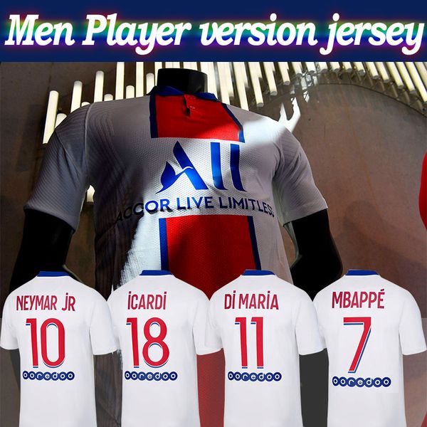 20-21 player version paris away shirt #7 mbappe #10 neymar jr men paris white soccer shirt #18 icardi #9 cavani customized football shirt, Black;yellow
20-21 player version paris away shirt #7 mbappe #10 neymar jr men paris white soccer shirt #18 icardi #9 cavani customized football shirt, Black;yellow