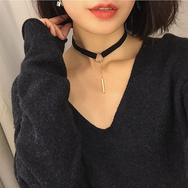 gold women choker necklaces simple punk pendant black leather chokers trendy chain necklaces, Silver
gold women choker necklaces simple punk pendant black leather chokers trendy chain necklaces, Silver