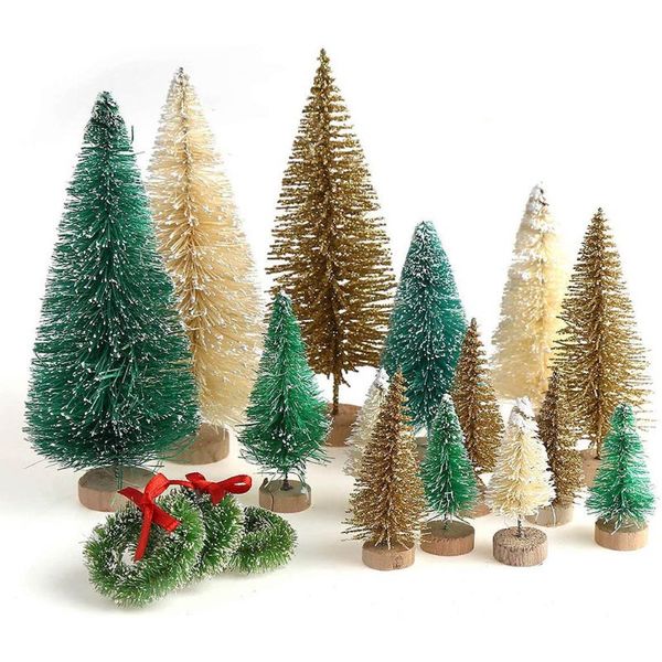 christmas decorations 30 pieces miniature sisal frosted trees bottle brush ornaments
christmas decorations 30 pieces miniature sisal frosted trees bottle brush ornaments