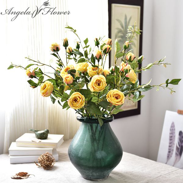 decorative flowers & wreaths silk flower artificial 1 bouquet 9 heads bliss rose european style simulation wedding decoration for home 1pcs
decorative flowers & wreaths silk flower artificial 1 bouquet 9 heads bliss rose european style simulation wedding decoration for home 1pcs