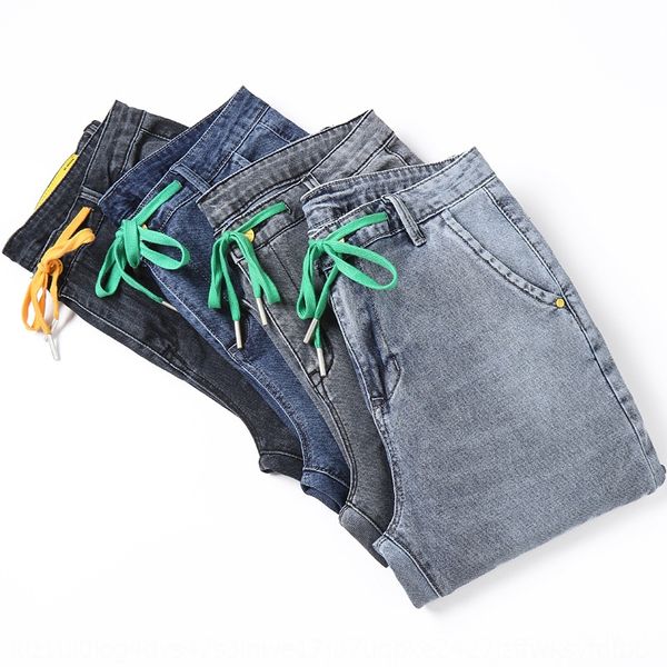 summer youth korean style casual little nine nine harlan denim cropped pants elastic soft comfortable thin loose ankle pants, Blue
summer youth korean style casual little nine nine harlan denim cropped pants elastic soft comfortable thin loose ankle pants, Blue