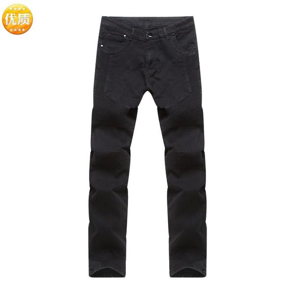 europe and the united states street biker jeans brand locomotive elastic wrinkles slim pants feet microprojectile jeans, Blue
europe and the united states street biker jeans brand locomotive elastic wrinkles slim pants feet microprojectile jeans, Blue