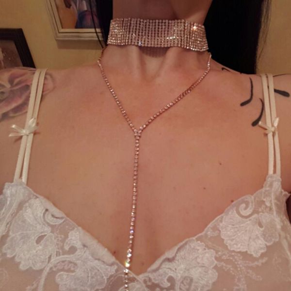 uken luxury rhinestones choker women fashion long pendants necklaces crystal collar statement necklace maxi jewelry, Silver
uken luxury rhinestones choker women fashion long pendants necklaces crystal collar statement necklace maxi jewelry, Silver