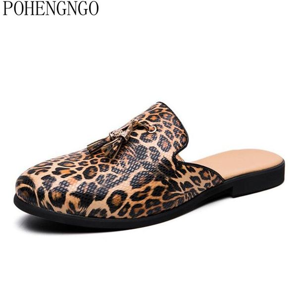 leopard print men's shoes slippers outdoor footwear beach sandals men classic casual flats breathable tassel shoe, Black
leopard print men's shoes slippers outdoor footwear beach sandals men classic casual flats breathable tassel shoe, Black