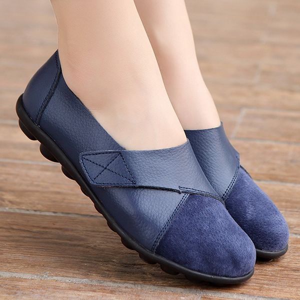 woman's flats shoes soft genuine leather large size 41-44 patchwork suede boat shoes for women hook loop massage, Black
woman's flats shoes soft genuine leather large size 41-44 patchwork suede boat shoes for women hook loop massage, Black