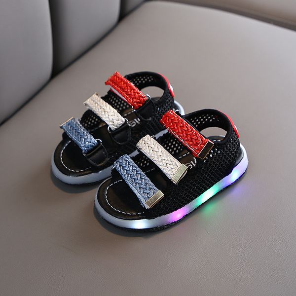 summer kids led glowing sandals toddler baby flat lightweight beach sandals boys girls breathable sport casual shoes size 21-30, Black;red
summer kids led glowing sandals toddler baby flat lightweight beach sandals boys girls breathable sport casual shoes size 21-30, Black;red