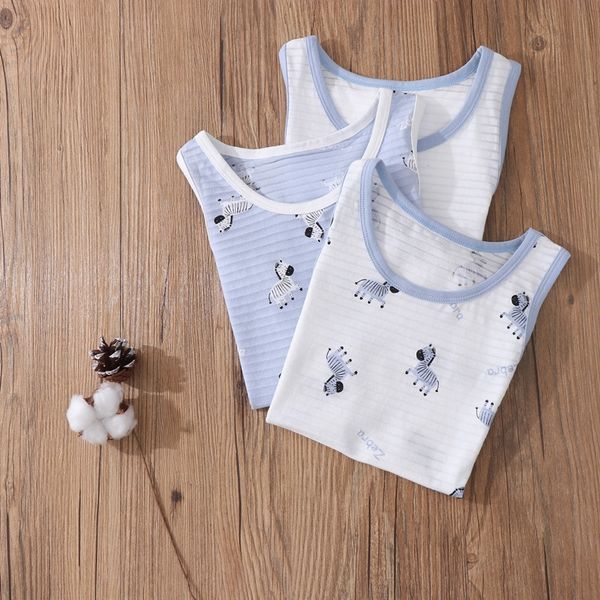 class a children's camisole male and female children's cool pure cotton 3-piece cartoon underwear vest vest baby underwear, Blue
class a children's camisole male and female children's cool pure cotton 3-piece cartoon underwear vest vest baby underwear, Blue