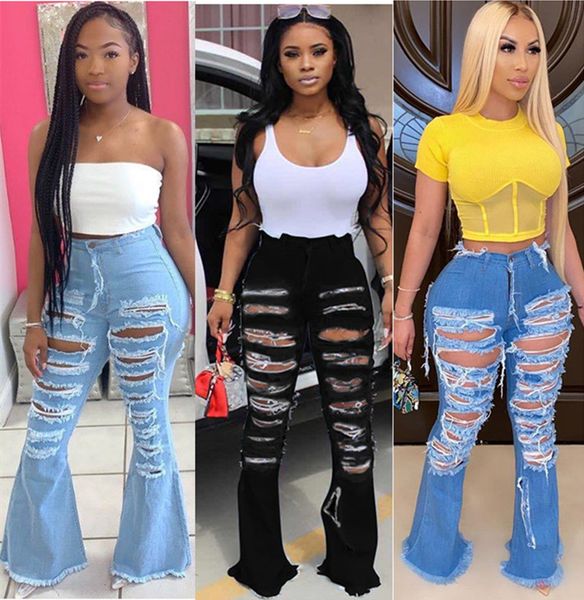 personality women wide leg denim pants women retro hole jeans ripped flare-leg trousers streetwear skinny high waist lady pants 3 color, White
personality women wide leg denim pants women retro hole jeans ripped flare-leg trousers streetwear skinny high waist lady pants 3 color, White