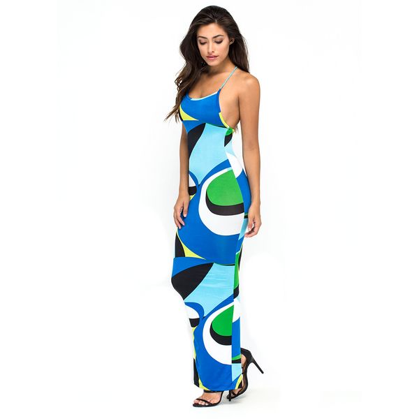 women's floral print sleeveless side split bohemian beach long style with open back sleeveless split print bohemian long dress, Blue
women's floral print sleeveless side split bohemian beach long style with open back sleeveless split print bohemian long dress, Blue