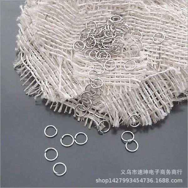 diy single diy accessories accessories small iron connection ring circle closed ring 2 yuan/bag/50g, Silver
diy single diy accessories accessories small iron connection ring circle closed ring 2 yuan/bag/50g, Silver