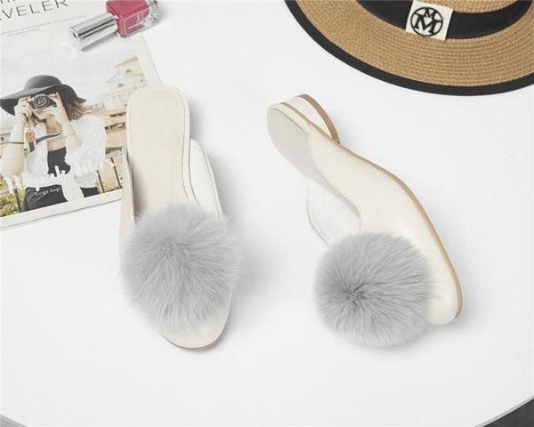 summer sandals genuine leather slides fluff ball mules fashion women apricot dway heeled slippers casual shoes, Black
summer sandals genuine leather slides fluff ball mules fashion women apricot dway heeled slippers casual shoes, Black