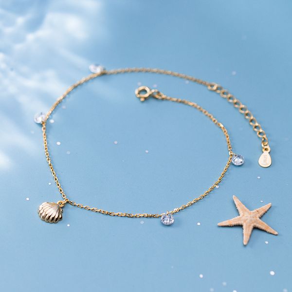 100% real 925 sterling silver shell zircon ankle bracelets cute anklets foot chains for women fine jewelry, Red;blue
100% real 925 sterling silver shell zircon ankle bracelets cute anklets foot chains for women fine jewelry, Red;blue