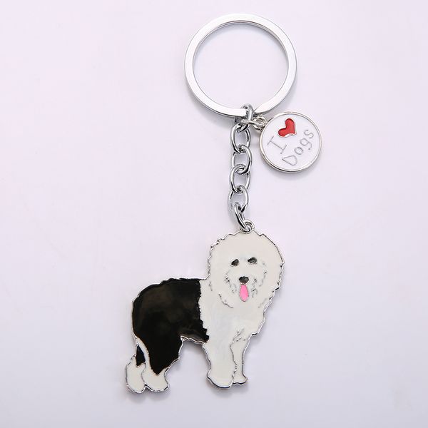 2020 old english sheepdog cute dog animal metal pendant keychain for bag car women men key ring, Silver
2020 old english sheepdog cute dog animal metal pendant keychain for bag car women men key ring, Silver