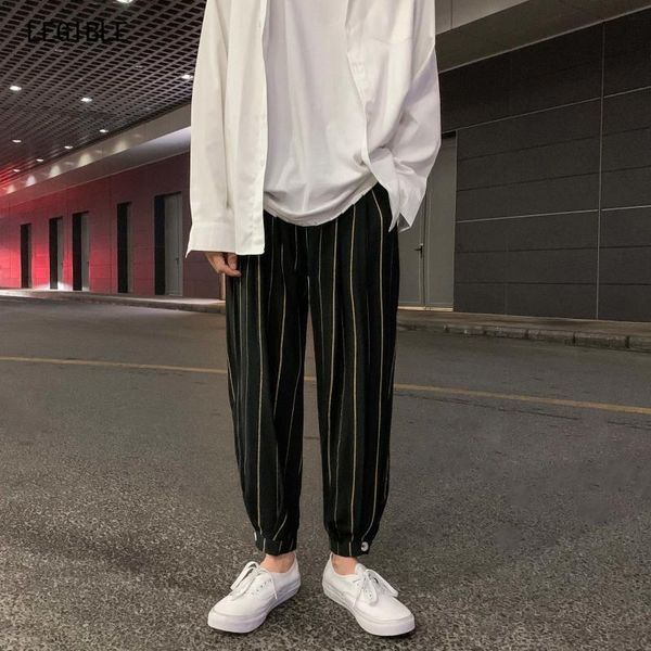 legible autumn harem pants men striped pants elastic waist trousers hip hop loose long casual joggers m-5xl, Black
legible autumn harem pants men striped pants elastic waist trousers hip hop loose long casual joggers m-5xl, Black