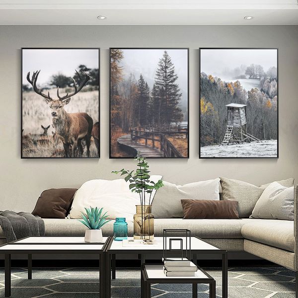 nordic пейзаж холст плакат стены лес deer печать картина скандинавского украшение картины для гостиной home decor
nordic пейзаж холст плакат стены лес deer печать картина скандинавского украшение картины для гостиной home decor