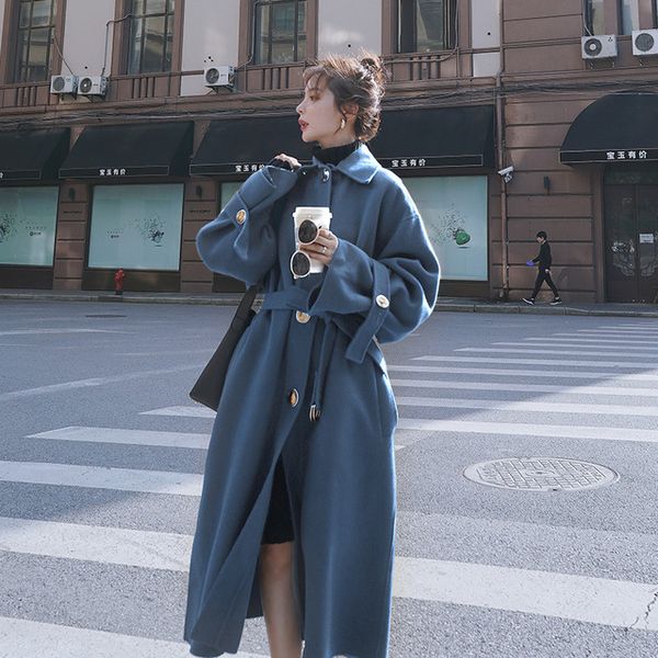 women's wool & blends luck a autumn winter women casual woolen coat vintage female long windbreaker jackets korean lady overcoats outwe, Black
women's wool & blends luck a autumn winter women casual woolen coat vintage female long windbreaker jackets korean lady overcoats outwe, Black