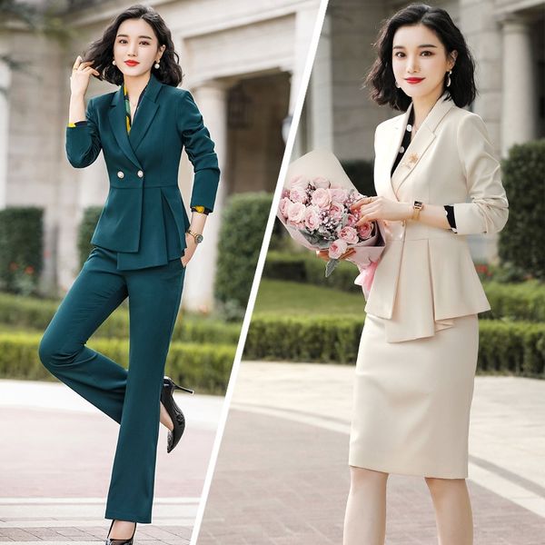 women's 2019 autumn and winter new fashion suit suit business wear ladies temperament host formal wear slim fit, Gray
women's 2019 autumn and winter new fashion suit suit business wear ladies temperament host formal wear slim fit, Gray