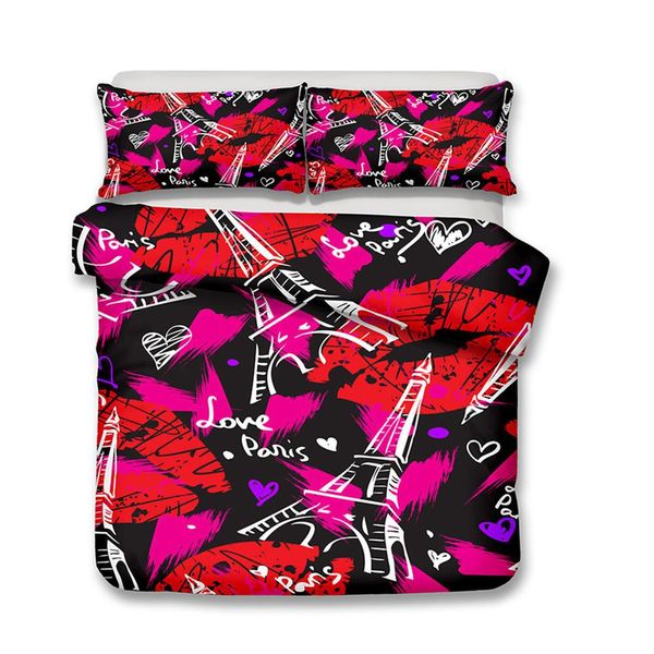 thumbedding dropship paris building red lip bedding sets for kids twin full king unique designed 3d duvet cover set with pillowcase
thumbedding dropship paris building red lip bedding sets for kids twin full king unique designed 3d duvet cover set with pillowcase