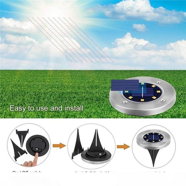 Solar Ground Lamp 8 12 LED Solar Power Buried Light Outdoor Ground Lights for Home Yard Driveway Lawn Road Garden Decoration
Solar Ground Lamp 8 12 LED Solar Power Buried Light Outdoor Ground Lights for Home Yard Driveway Lawn Road Garden Decoration