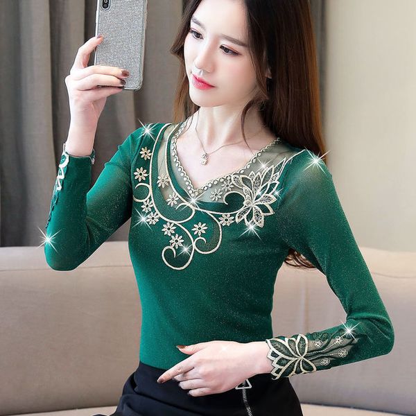 new autumn winter blouse lace elegant shirt long sleeve women warm velvet thick blouses streetwear floral shirts plus size, White
new autumn winter blouse lace elegant shirt long sleeve women warm velvet thick blouses streetwear floral shirts plus size, White