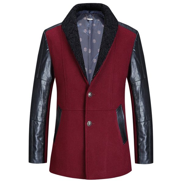 2020 fashion stylish men coat, winter trench coat, leather sleeves men's mid-long slim coat woolen trench coat 190, Tan;black
2020 fashion stylish men coat, winter trench coat, leather sleeves men's mid-long slim coat woolen trench coat 190, Tan;black