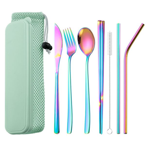 chinese new premium 304 stainless steel tableware straw set western style creative titanium-plated straw knife fork spoon gift tableware set
chinese new premium 304 stainless steel tableware straw set western style creative titanium-plated straw knife fork spoon gift tableware set