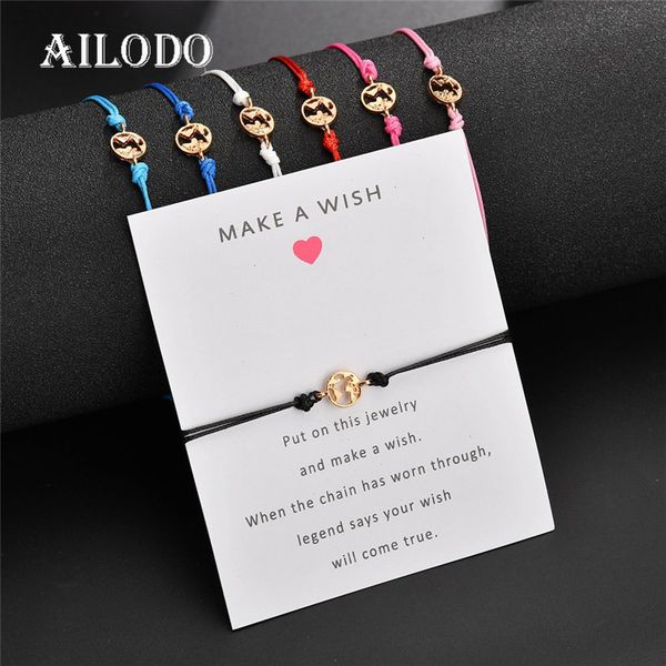 ailodo make a wish men women bracelets fashion handmade rope chain bracelets trendy summer jewelry birthday gift ld260, Red;blue
ailodo make a wish men women bracelets fashion handmade rope chain bracelets trendy summer jewelry birthday gift ld260, Red;blue