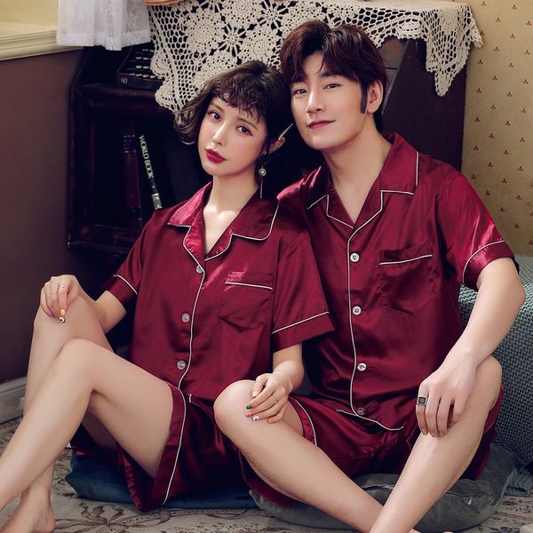 j5w14 newly-married couple pajamas short-sleeved autumn festive red home clothes wedding silk men's and women's wedding ice silk h, Blue;red
j5w14 newly-married couple pajamas short-sleeved autumn festive red home clothes wedding silk men's and women's wedding ice silk h, Blue;red