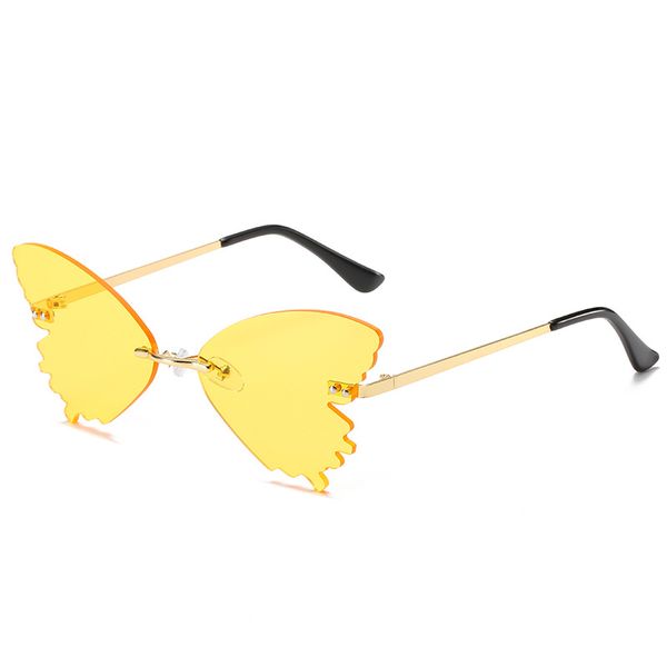 women's retro designer party funny rimless sunglasses women lady uv 400 butterfly irregular shape sun glasses des lunettes de soleil, White;black
women's retro designer party funny rimless sunglasses women lady uv 400 butterfly irregular shape sun glasses des lunettes de soleil, White;black