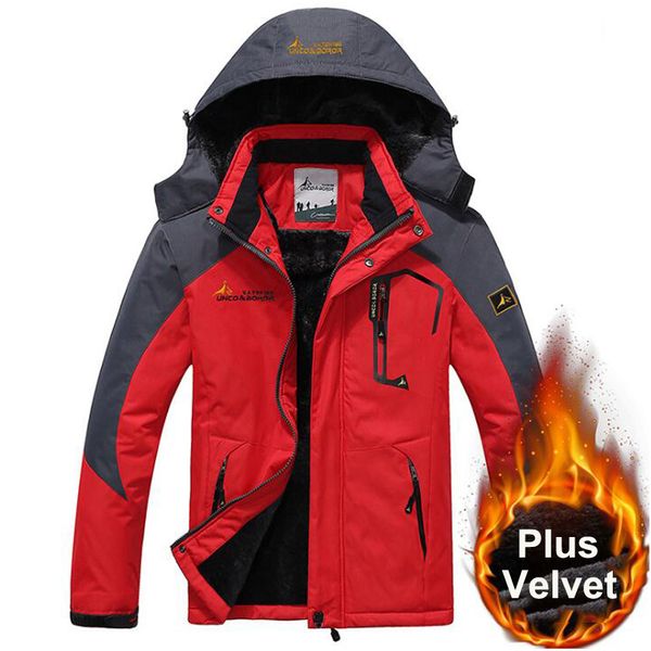 winter jacket windbreak thick velvet warm hooded coats waterproof outdoor camping hiking fleece jackets 5xl 6xl hunting clothes, Blue;black
winter jacket windbreak thick velvet warm hooded coats waterproof outdoor camping hiking fleece jackets 5xl 6xl hunting clothes, Blue;black