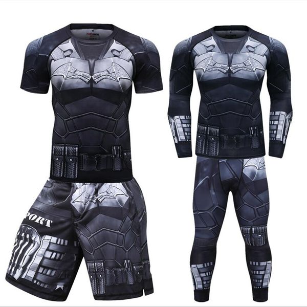 men compression sports suit quick dry breathing fitness training kit rashguard men sportswear running sportswear clothing, Black;blue
men compression sports suit quick dry breathing fitness training kit rashguard men sportswear running sportswear clothing, Black;blue