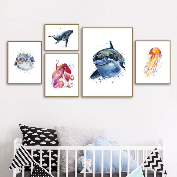 whale shark jellyfish ocs dolphin fish nordic posters and prints wall art canvas painting wall pictures baby kids room decor
whale shark jellyfish ocs dolphin fish nordic posters and prints wall art canvas painting wall pictures baby kids room decor