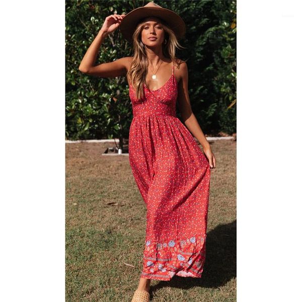 women bohemian dresses casual spaghetti strap floral long dresses fashion beach vocation women designer dresses summer, Black;gray
women bohemian dresses casual spaghetti strap floral long dresses fashion beach vocation women designer dresses summer, Black;gray