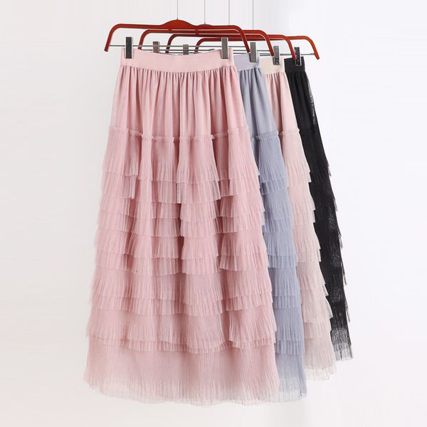 c35 new high waist slim double screen cake skirt in autumn and winter drop shipping, Black
c35 new high waist slim double screen cake skirt in autumn and winter drop shipping, Black